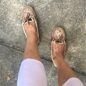 Sperry Top-Sider snakeskin boat shoes - sz 6.5